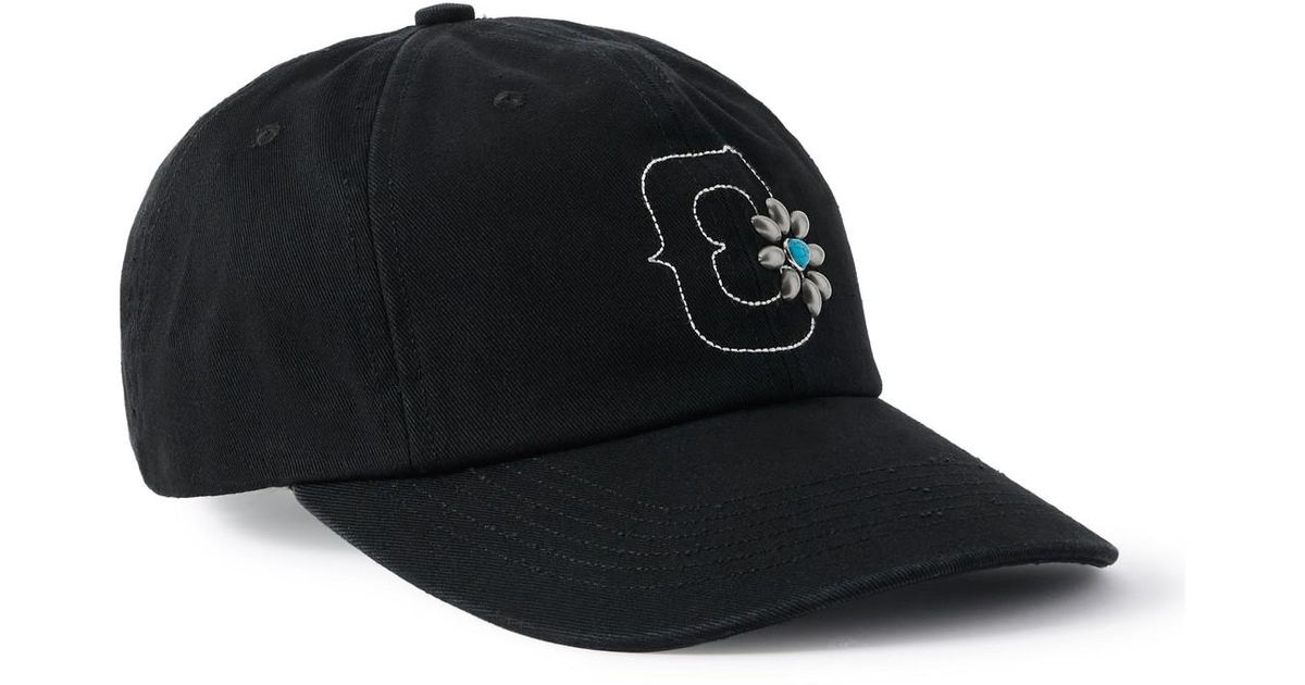 Black Cherry Print Baseball Cap - Luxury Monogram Style LA Dodgers Black Silver Cherry Blossom Kanji SP - The Locker  main image 3