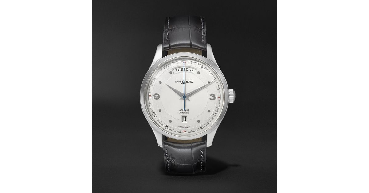 Montblanc Heritage Automatic Day date 39mm Stainless Steel And montblanc-heritage-automatic-day-date-39mm-stainless-steel-and