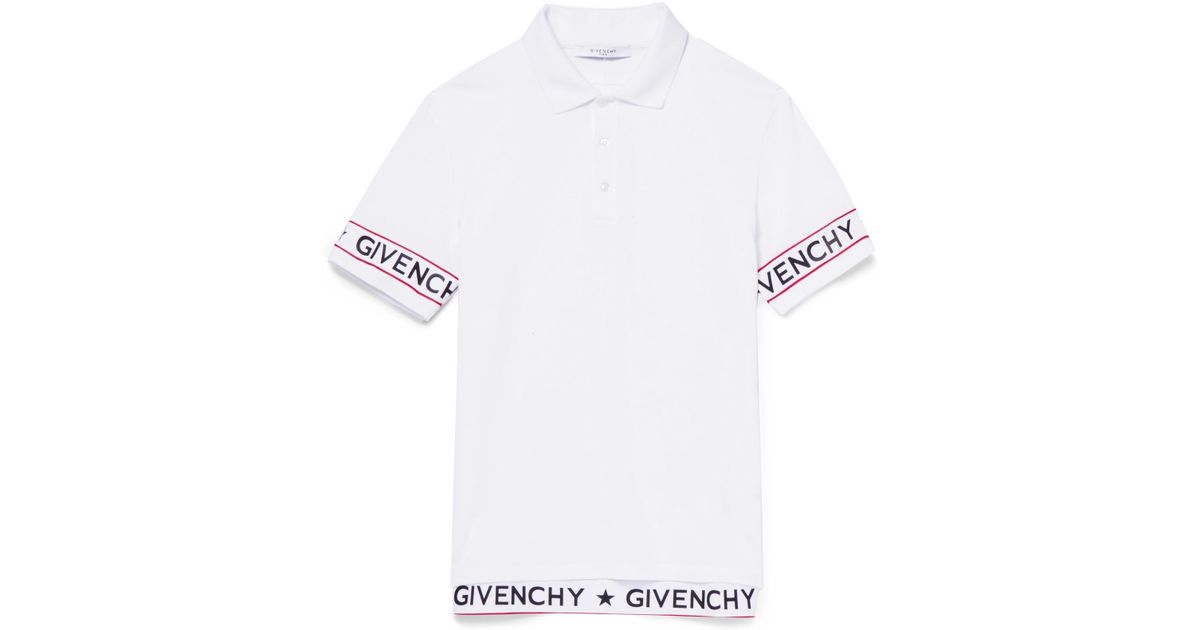 givenchy white polo shirt