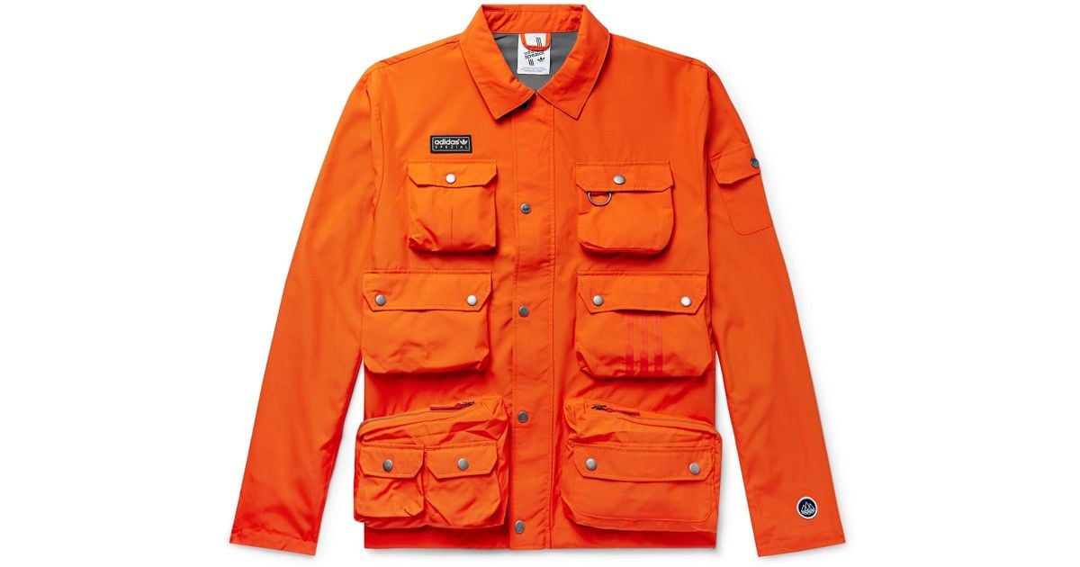 adidas spezial overshirt orange
