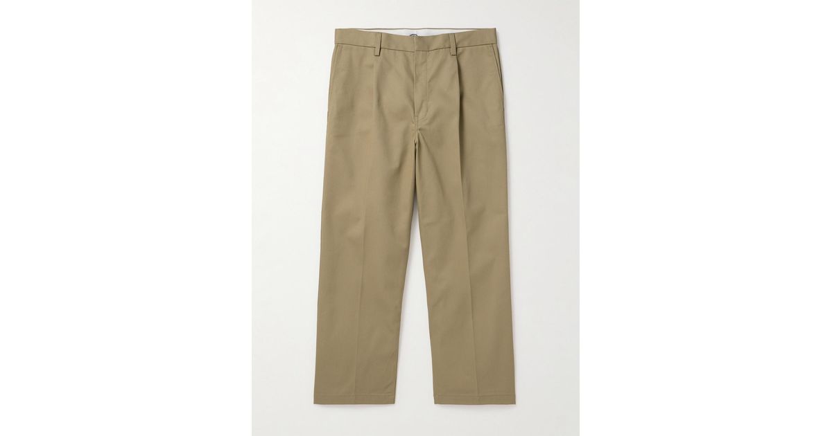 Wacko Maria Dickies Straight-Leg Pleated Twill Trousers in