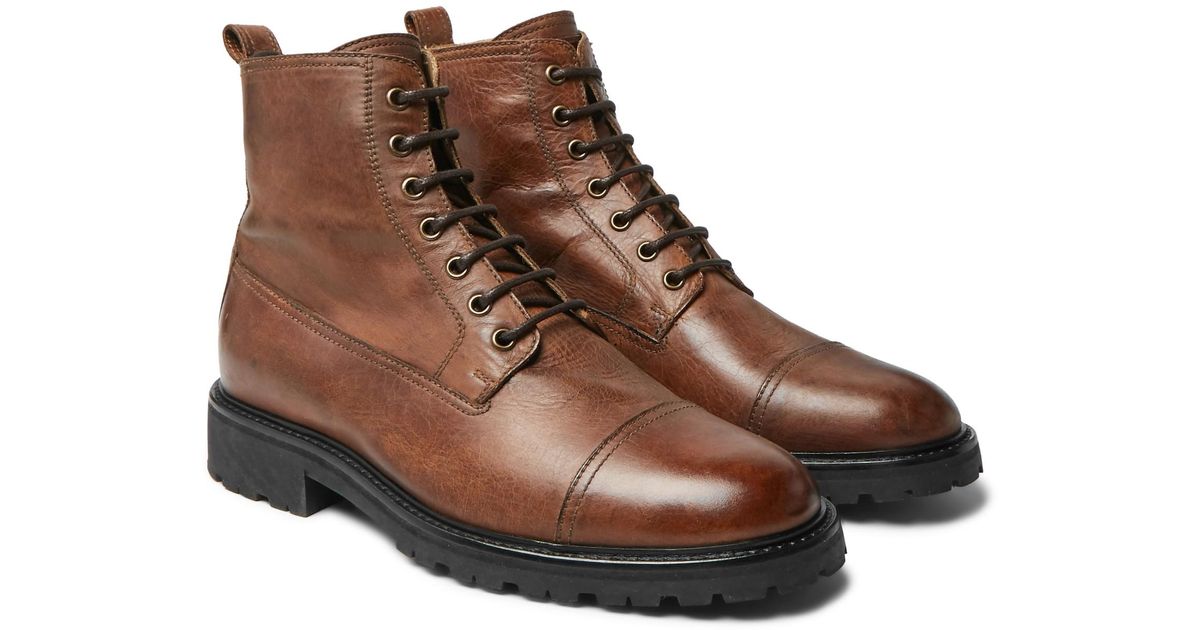Belstaff Alperton 2.0 Leather Boots in Brown for Men | Lyst Australia