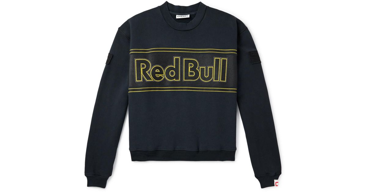 Oracle Cherry Racing CHERRY LA Oracle Red Bull Racing Logo-print Appliquéd Cotton-jersey ...
