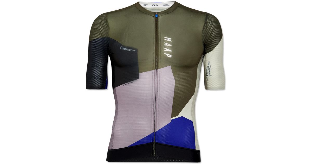 MAAP Allied Pro Air Colour-block Recycled Mesh Cycling Jersey for Men ...