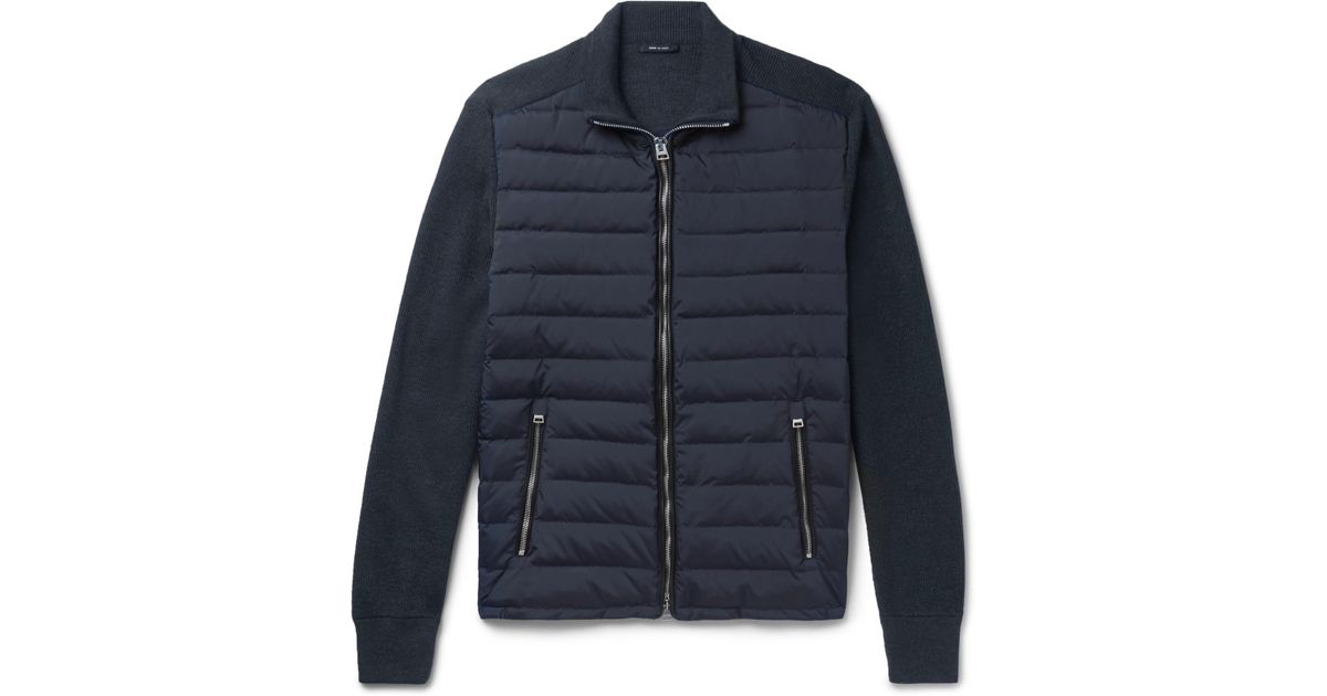 tom ford quilted shell and wool jacket