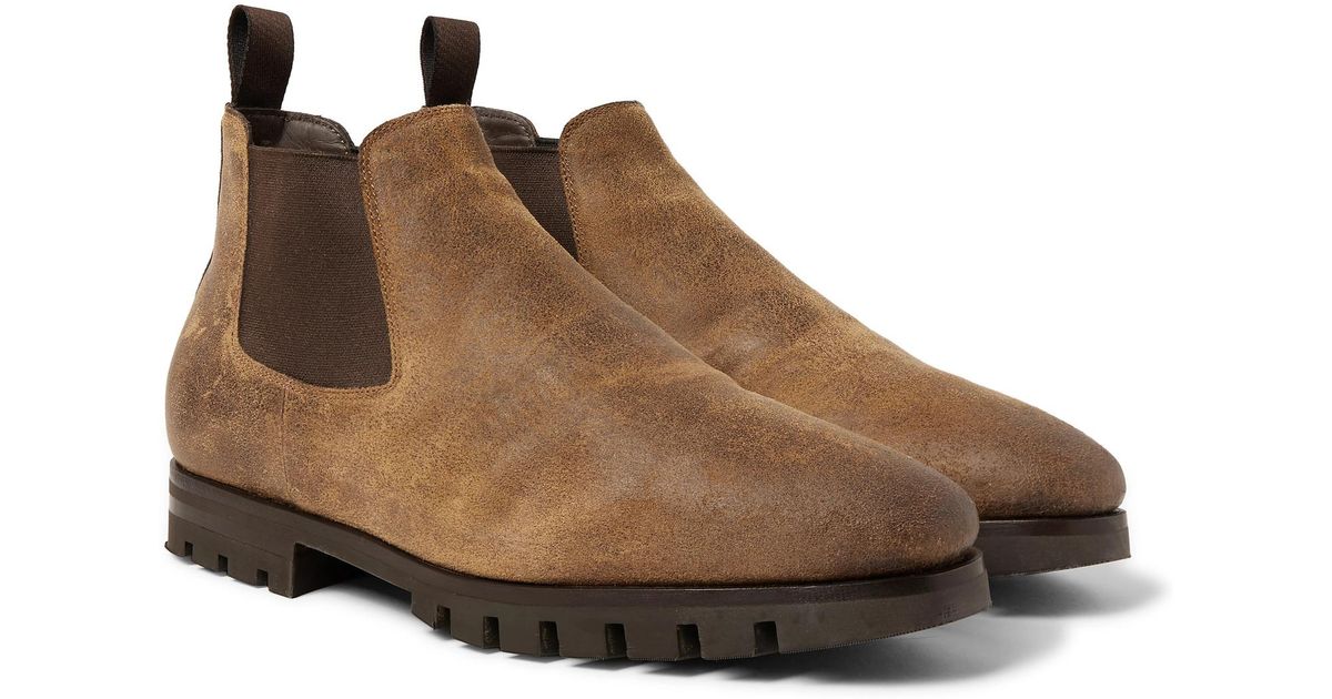 shearling chelsea boot