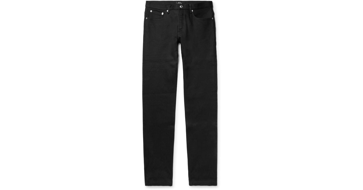 A.P.C. Petit Standard Slim-fit Stretch-denim Jeans in ...