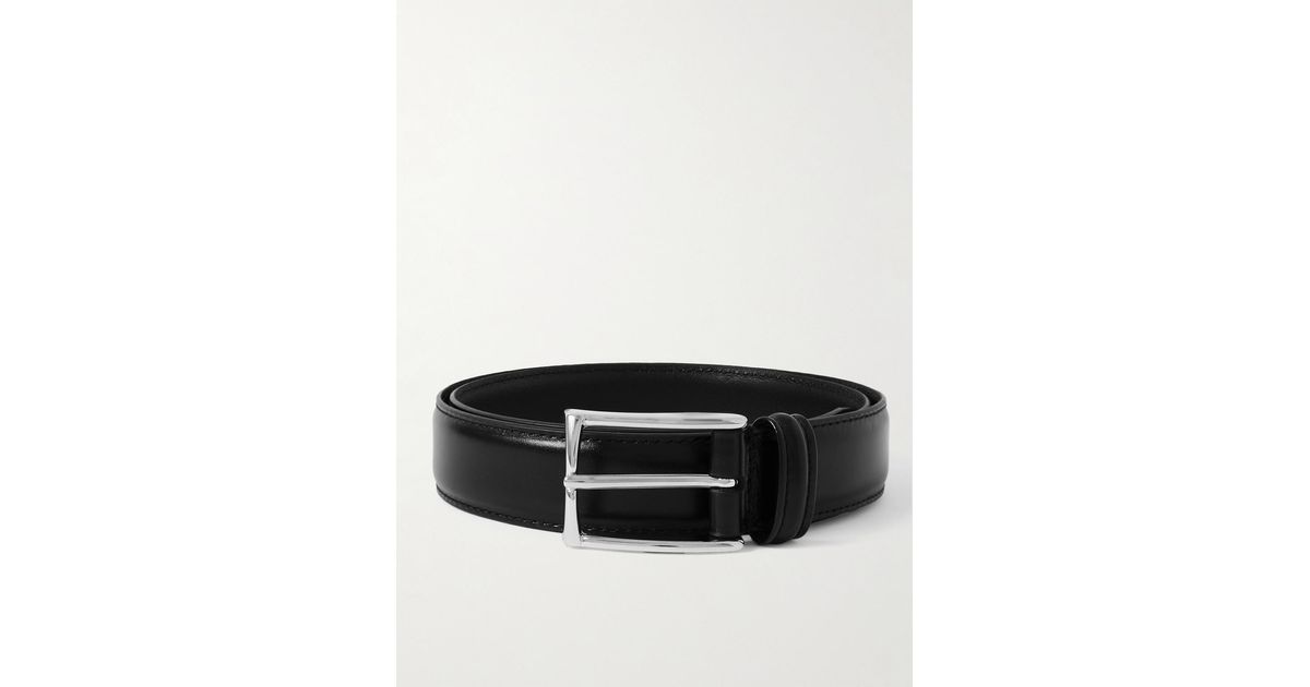Anderson's Slim Leather Belt PL35 Black
