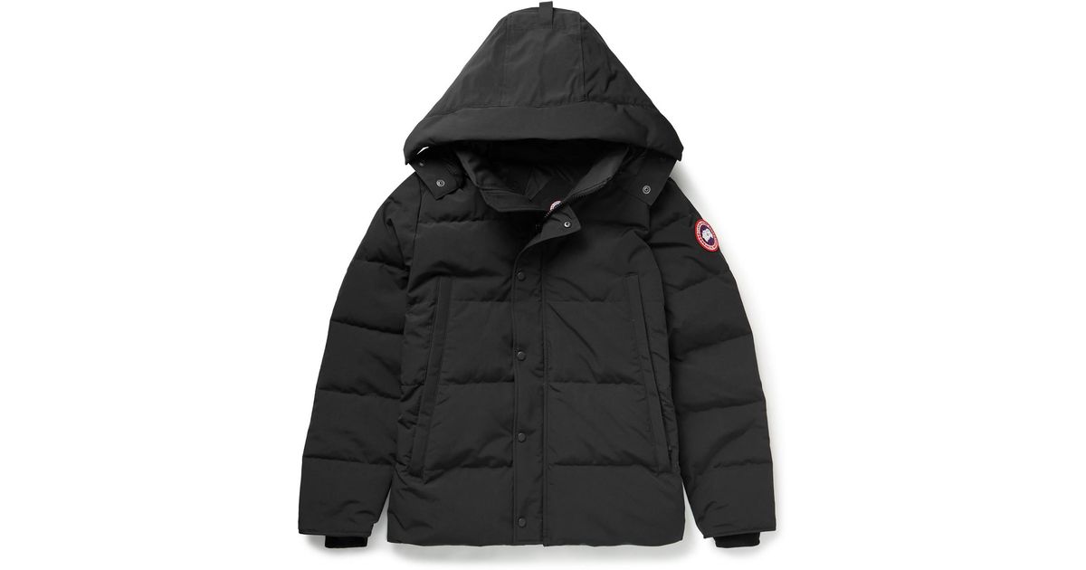 Canada Goose Wyndham Arctic Tech® Hooded Down Parka in Black for Men Lyst