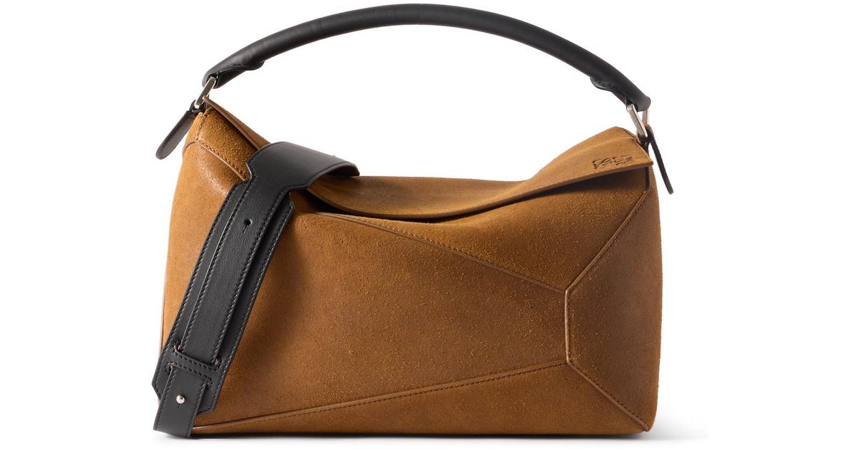 Loewe puzzle suede best sale