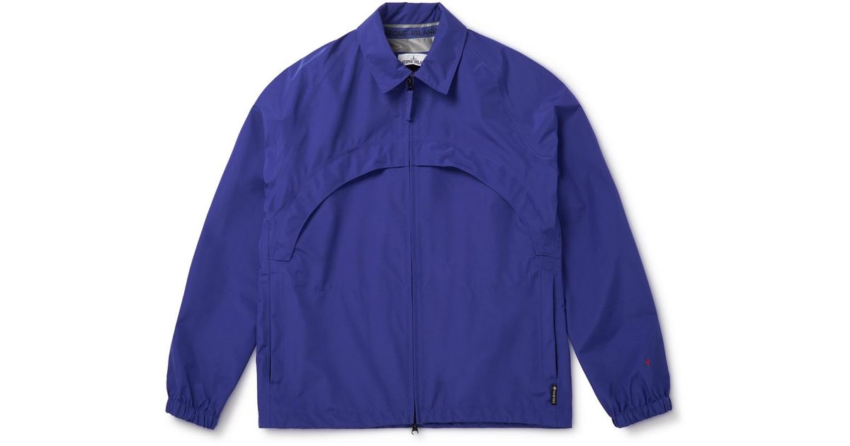 Stone Island Marina Recycled Gore-tex Jacket in Blue for Men - Lyst