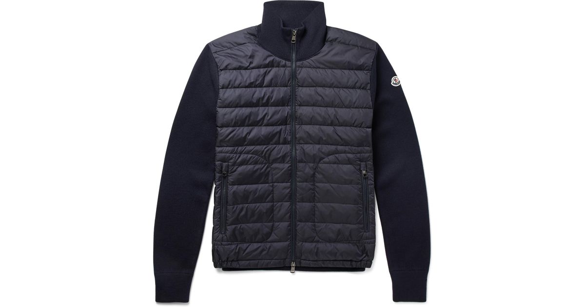 moncler quilted shell down jacket