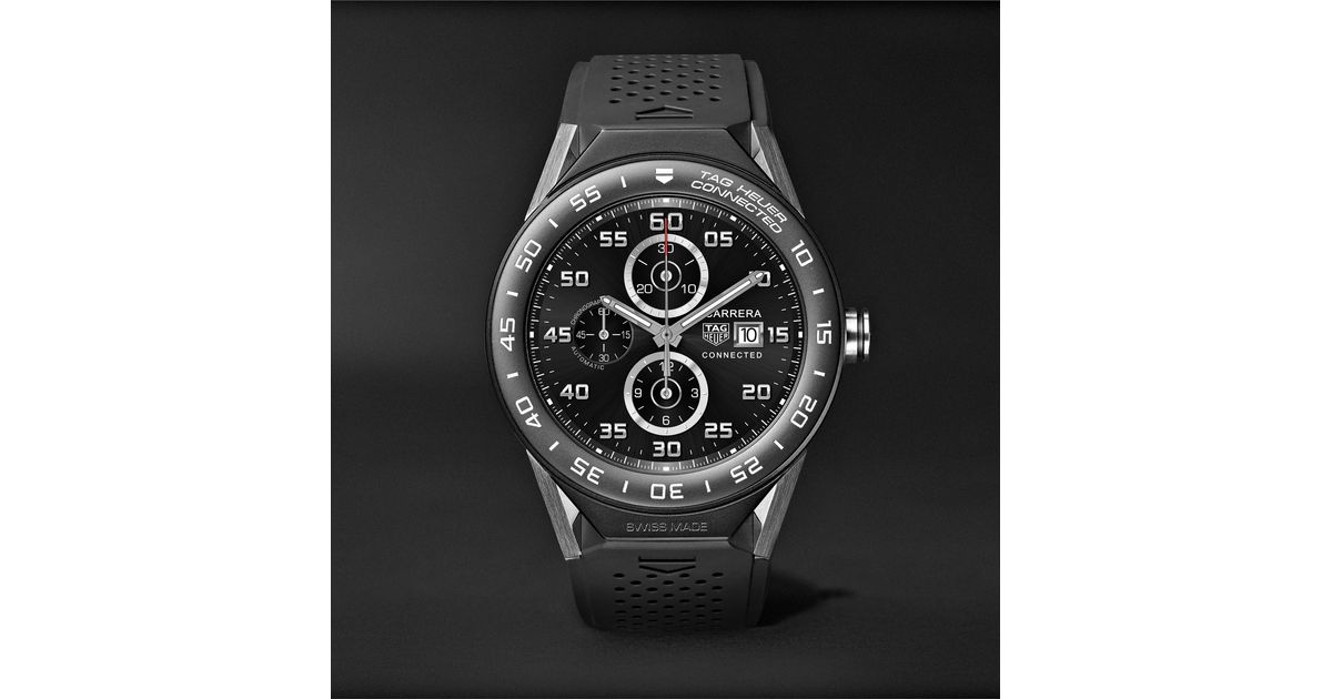 tag heuer sbf8a800111ft6076 connected modular 45 titanium watch