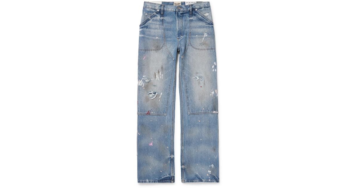 GALLERY DEPT. Branko Carpenter Straight-leg Distressed Jeans in 