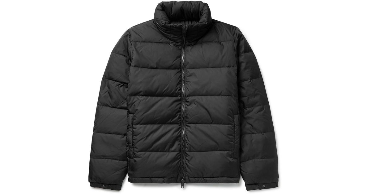 Aspesi Quilted Shell Down Jacket in Black for Men | Lyst
