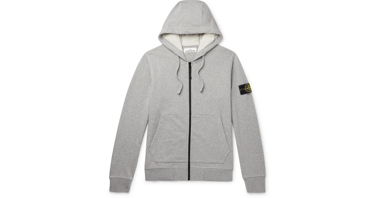 stone island garment dyed loopback sweatshirt