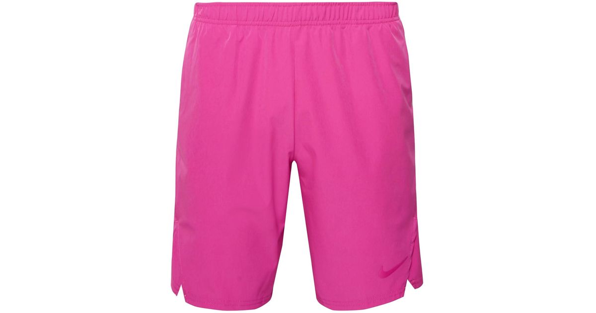 Nike Nikecourt Flex Ace Tapered Dri-fit Tennis Shorts in Pink for Men | Lyst