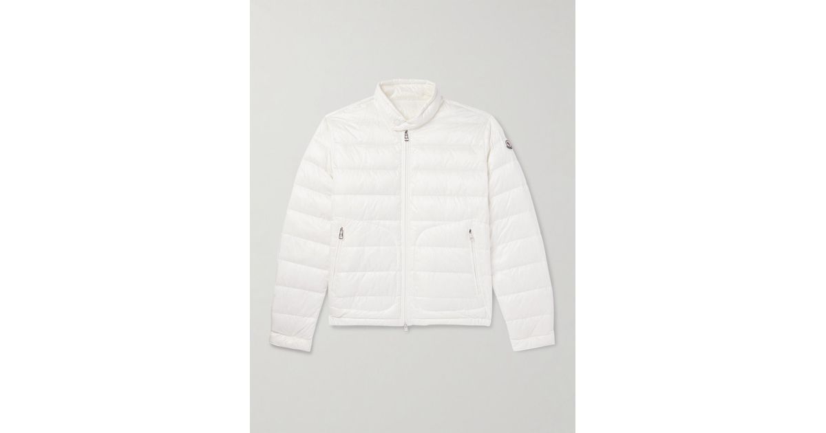 Moncler Acorus Logo-appliquéd Quilted Shell Down Jacket in Natural for ...