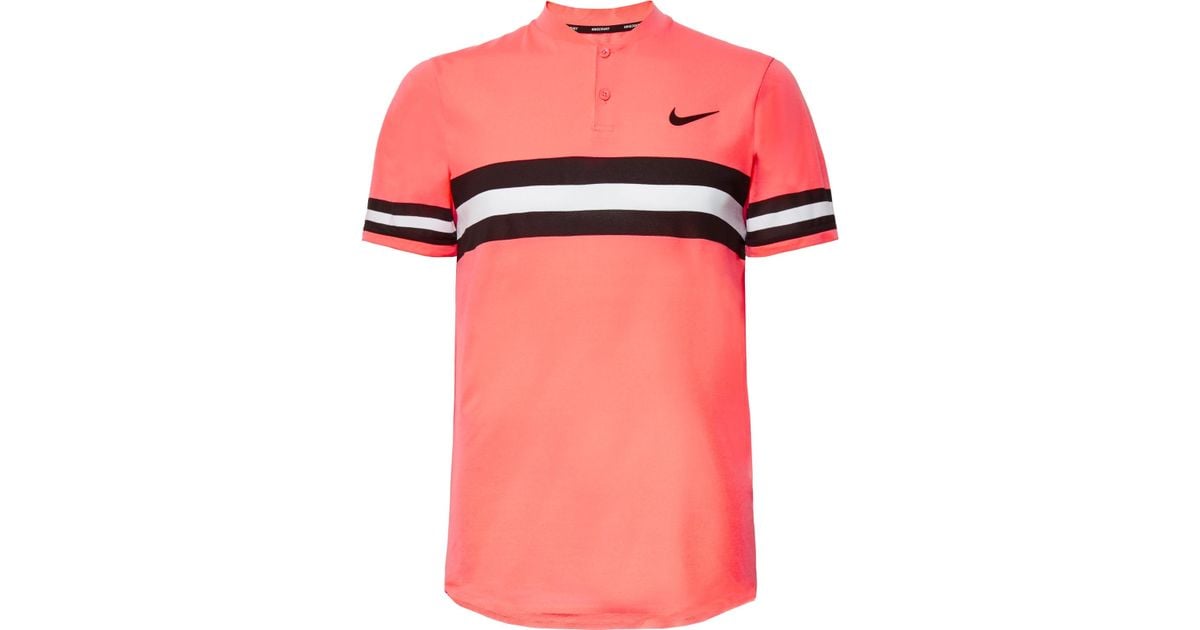 Nike Synthetic Nikecourt Advantage Dri-fit Tennis Polo Shirt in Pink for  Men - Lyst