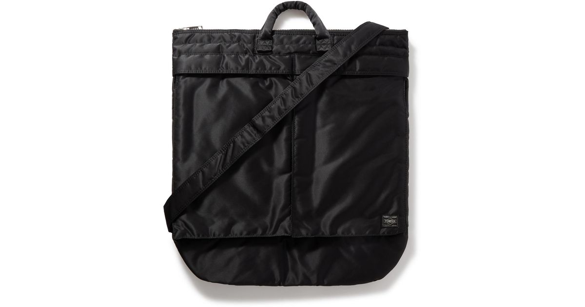 Porter-Yoshida and Co Tanker 2way Helmet Padded Nylon Tote Bag in Black ...