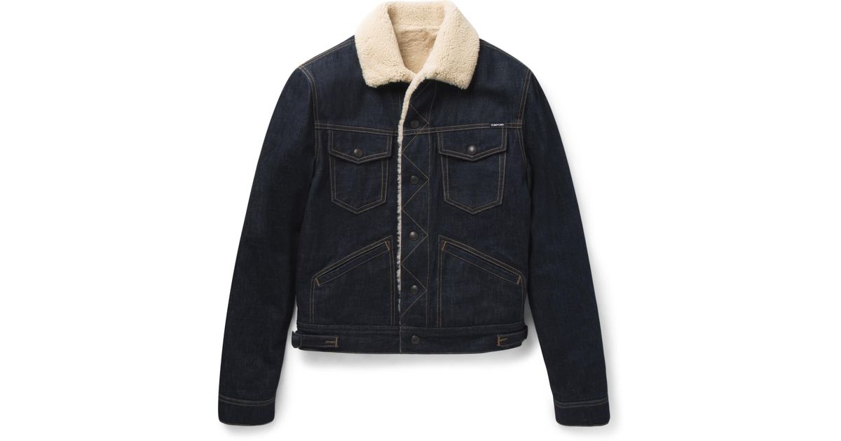 Tom Ford Shearling-lined Denim Jacket 