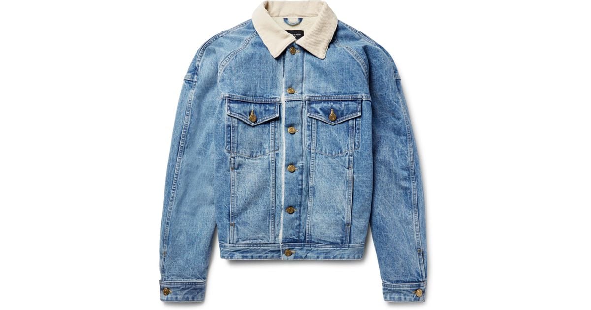 shearling lined denim jacket