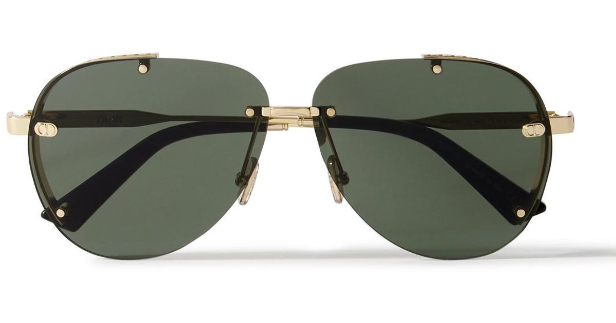 Neodor Dior Neodior A1U Aviator-Style-Tone Sunglasses in Green for Men | Lyst