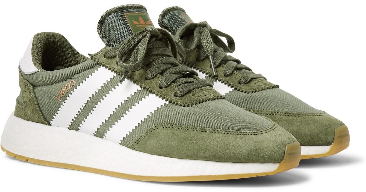 adidas originals i 5923 suede trimmed neoprene sneakers