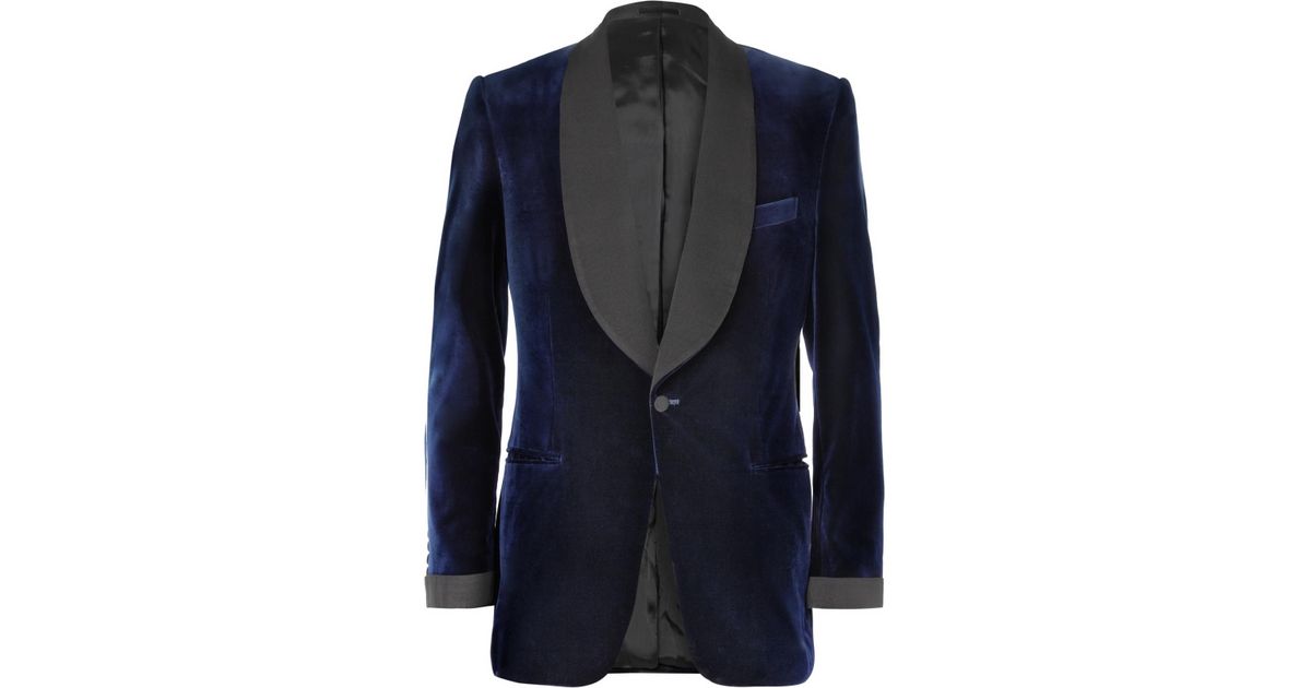 Shawl collar outlet smoking jacket