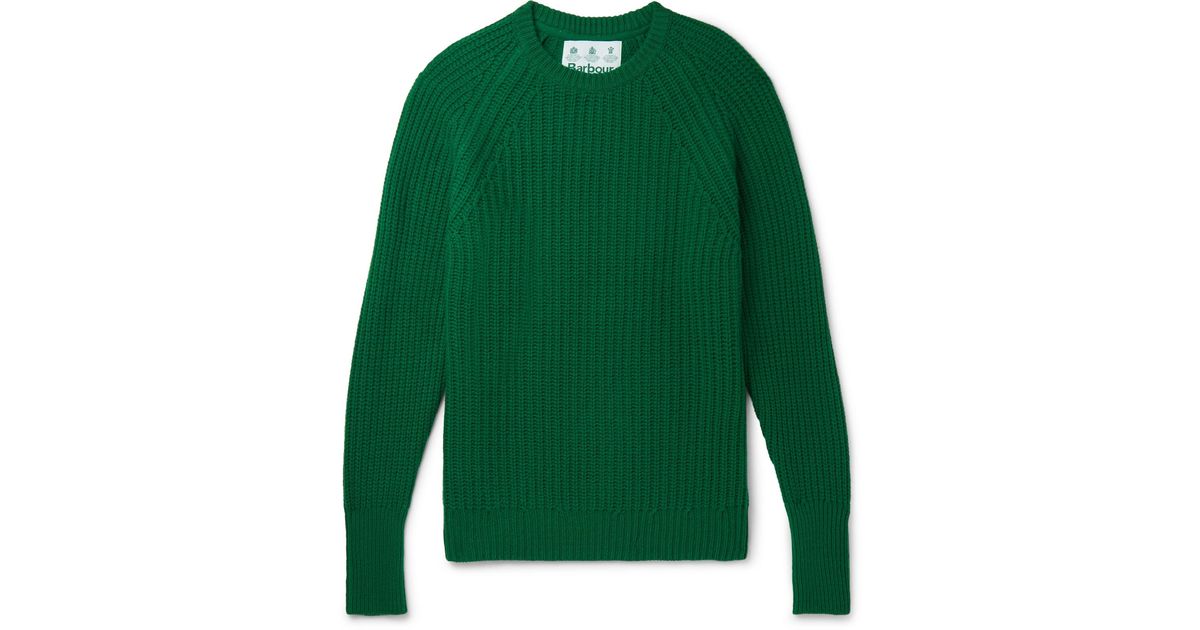 barbour tynedale crew neck sweater