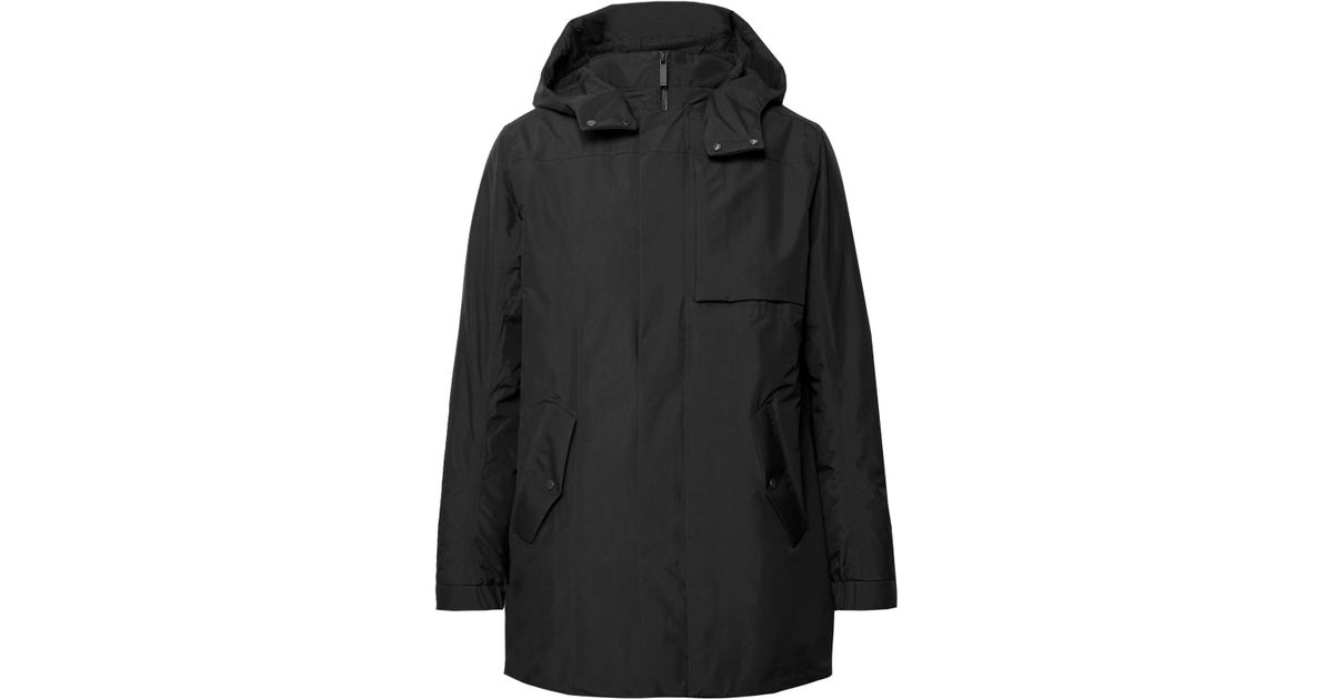 NN07 Synthetic Jasper Nylon Primaloft Hooded Parka in Black for Men - Lyst