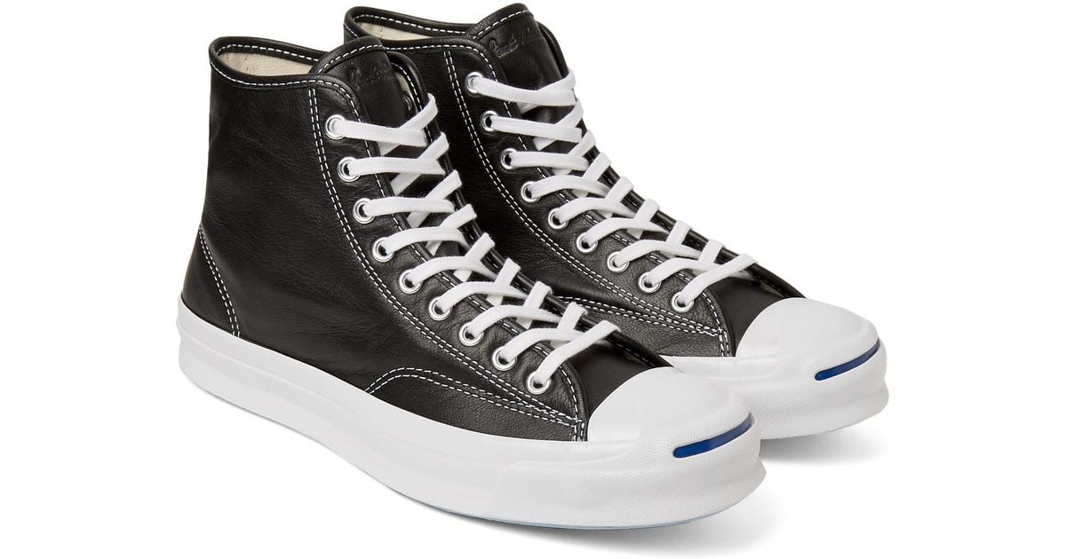 Converse Jack Purcell Signature Leather High-top Black Men |