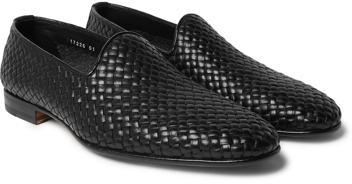 black summer loafers