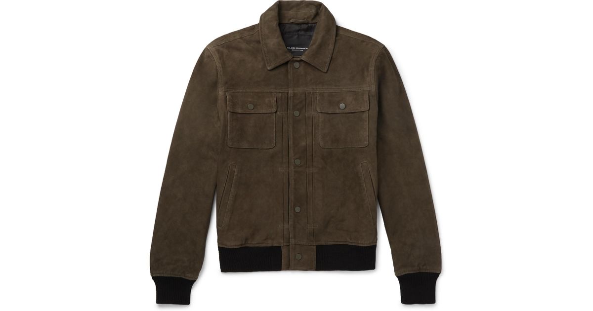 club monaco suede jacket