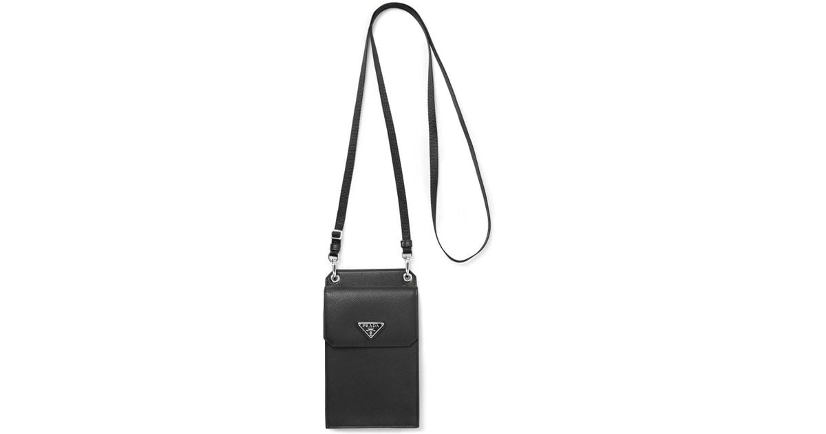 Prada Men's Leather Smartphone Case