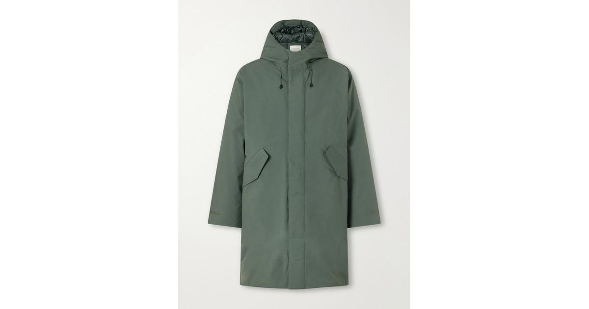 Double Up Shell Aimé Leon Dore Hooded Padded Gore-Tex Shell Parka in Green for Men | Lyst