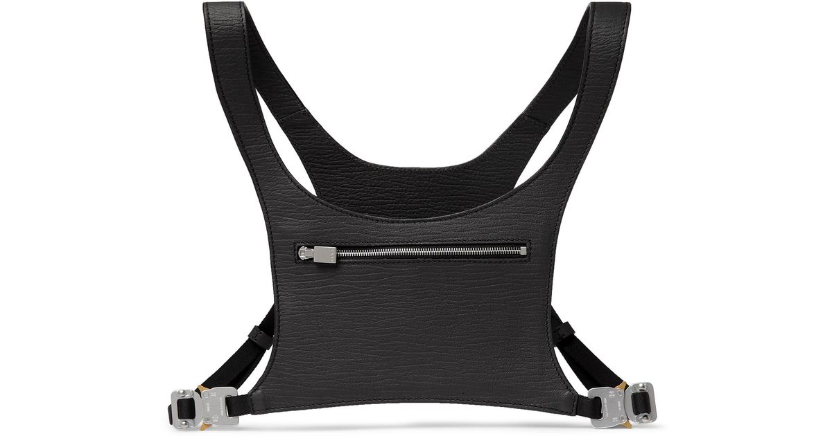 1017 ALYX 9SM Textured-leather Chest Rig in Black for Men | Lyst