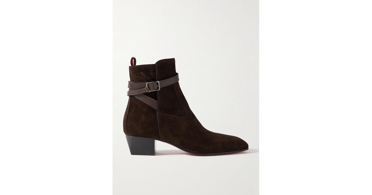Christian Louboutin Rosalio Jodhpur Boots Suede Men’s 44.5 38345477~red_1758214309473_0.jpg main image 2