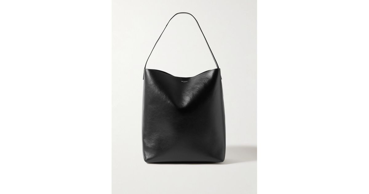 Saint Laurent Bold Leather Tote Bag in Black for Men | Lyst