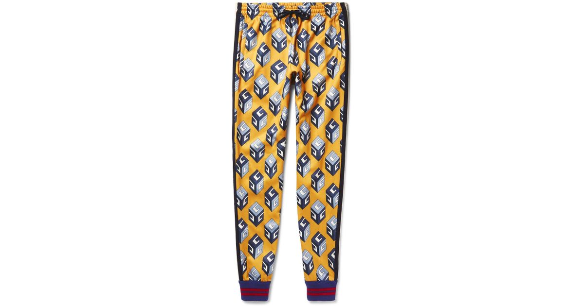 gucci yellow pants