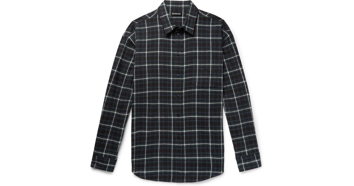 Balenciaga Oversized Checked Cotton 