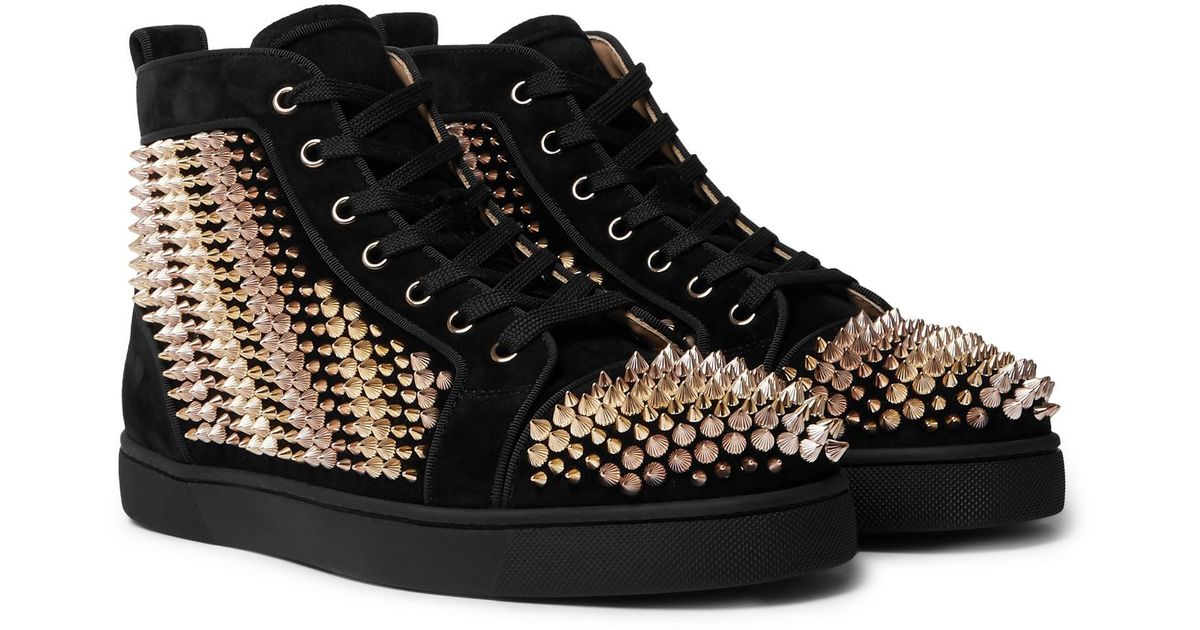 louboutin black high top