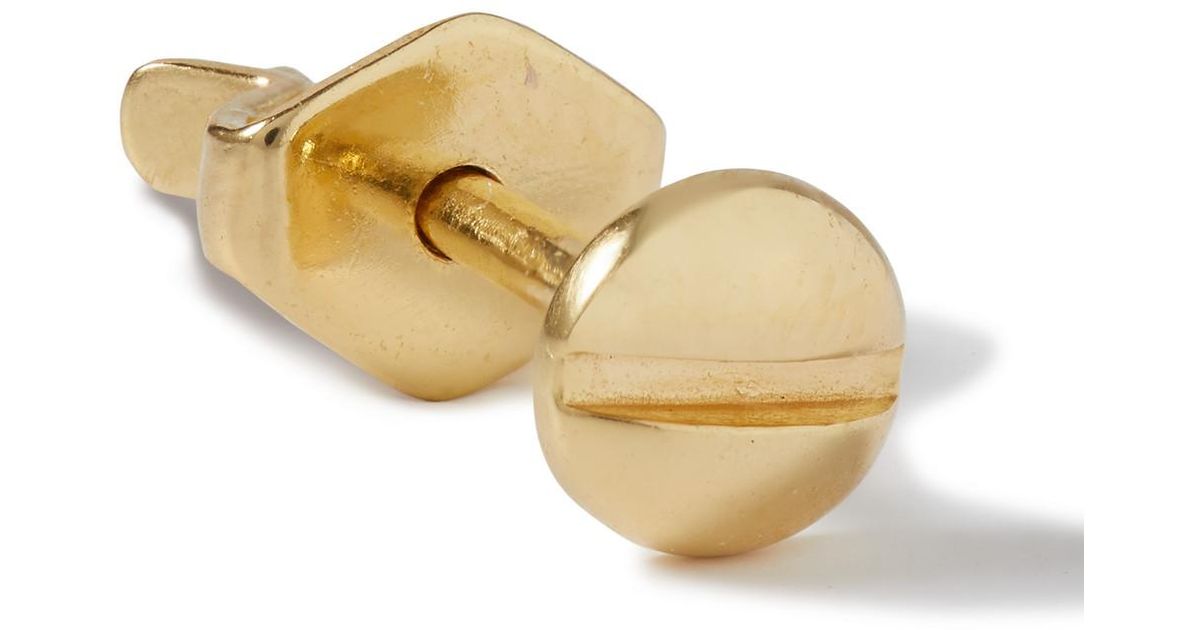 Miansai Nuts And Bolts Gold Single Earring in Metallic for Men Lyst