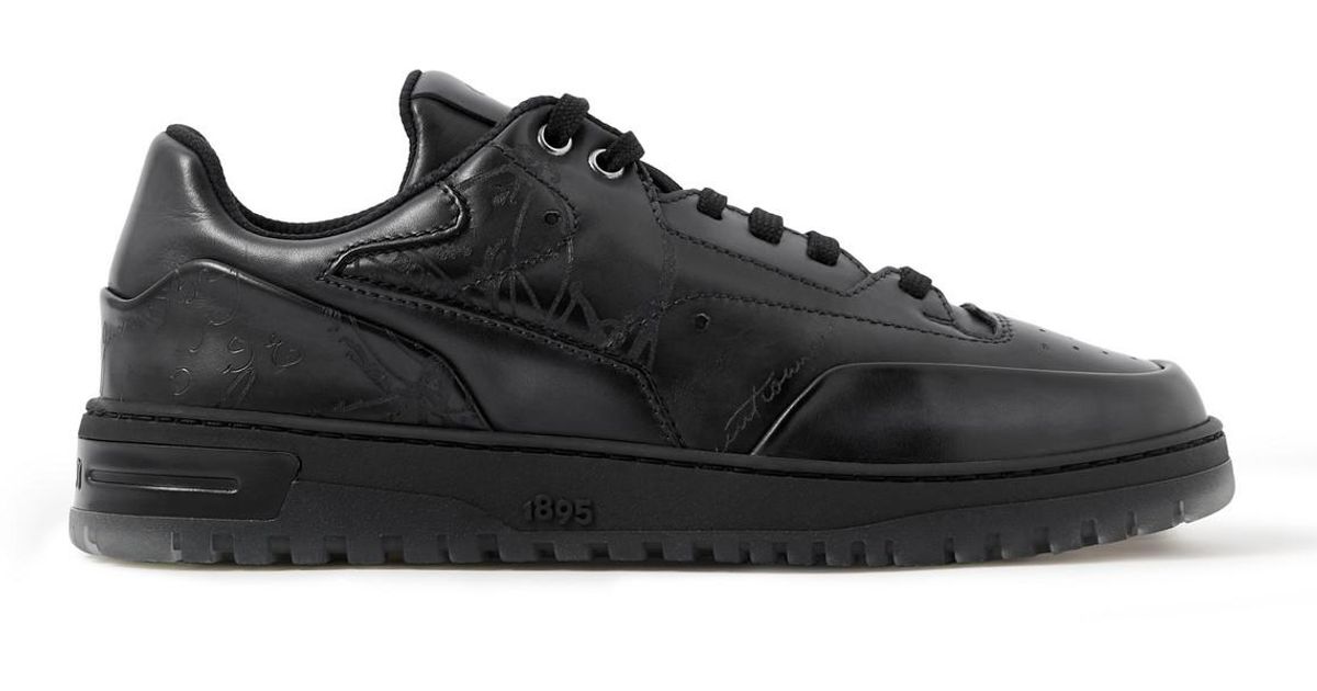 berluti*Playoff Scritto Venezia Calf Leather スニーカー Playoff Scritto Venezia Calf Leather Sneaker | Berluti