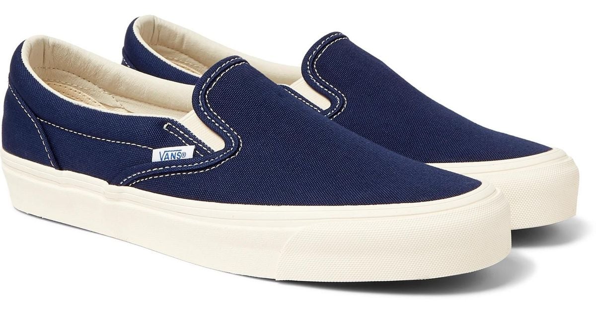 Vans Og Classic Lx Canvas Slip-on Sneakers in Blue for Men |