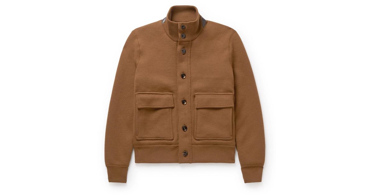 merino bomber jacket