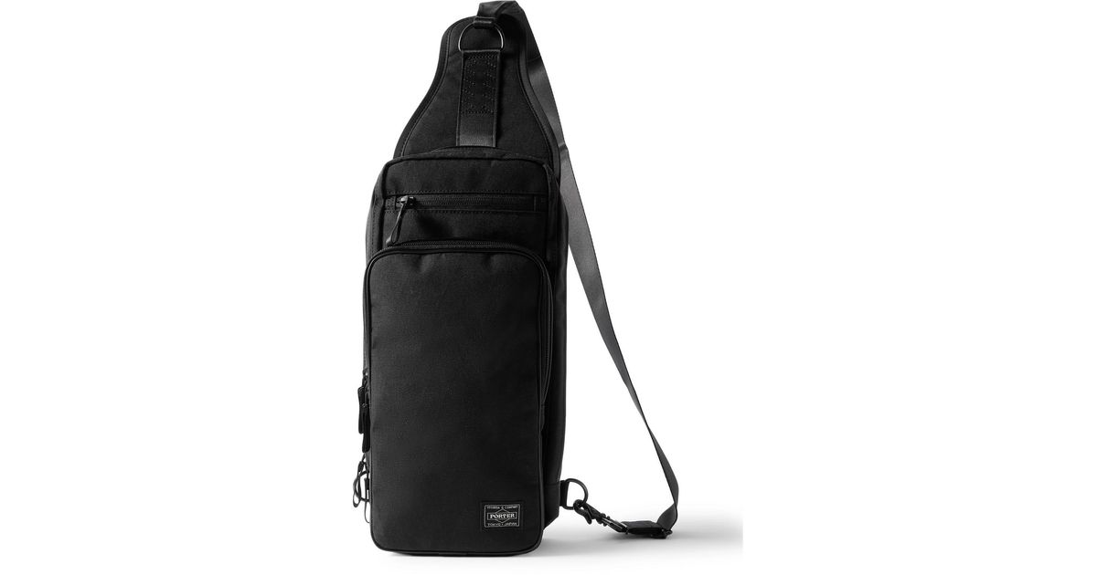 Porter-Yoshida and Co Hybrid Sling Logo-Appliquéd Canvas Backpack 