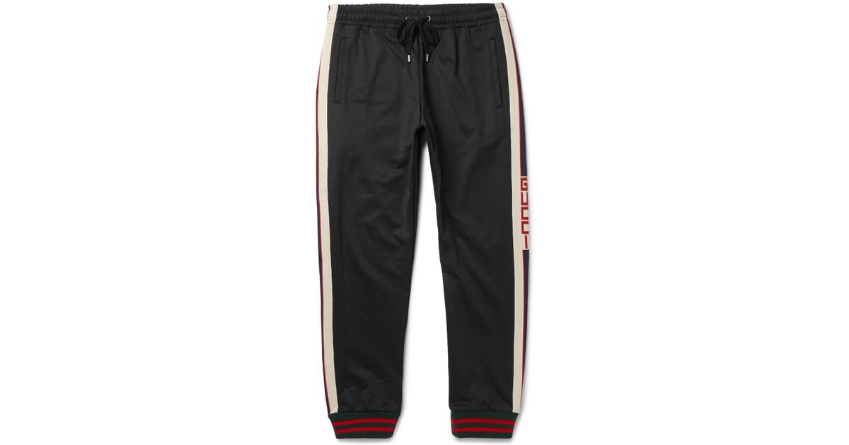 black gucci sweatpants