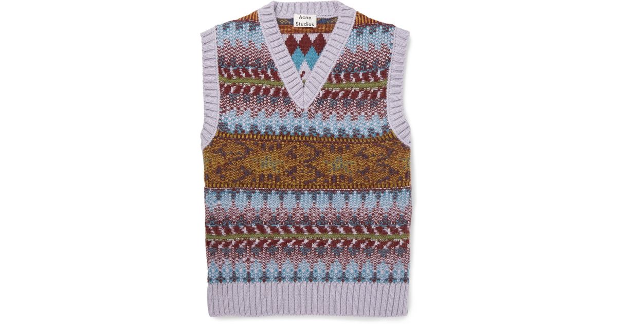acne knitted vest