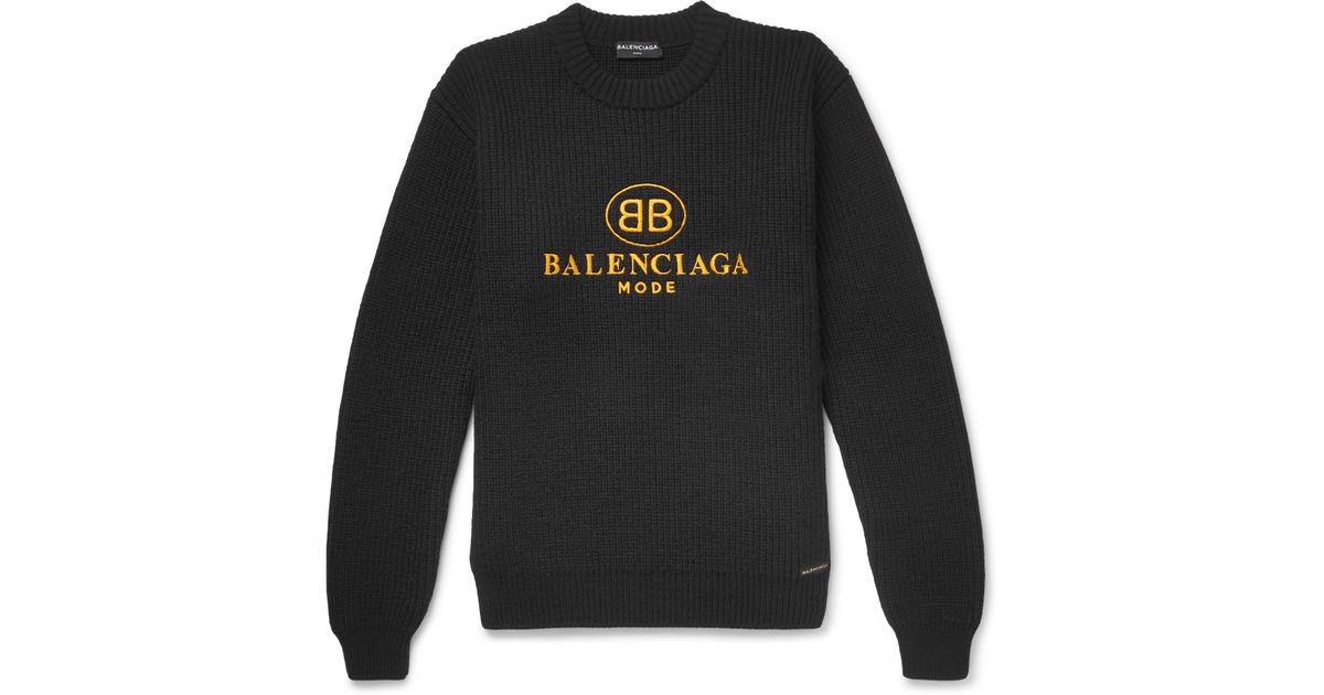 balenciaga embroidered sweater
